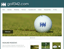 Tablet Screenshot of golf342.com